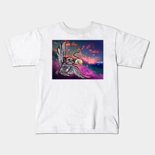 Sunrise with an owl Kids T-Shirt